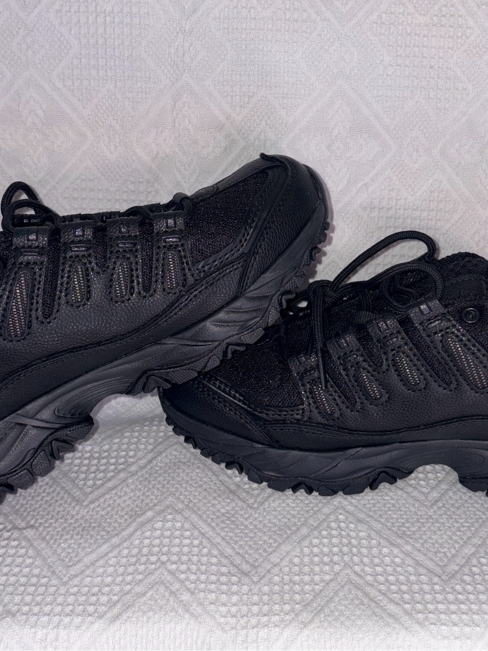Avia Black Kids Trail Sneakers - Rugged Grip